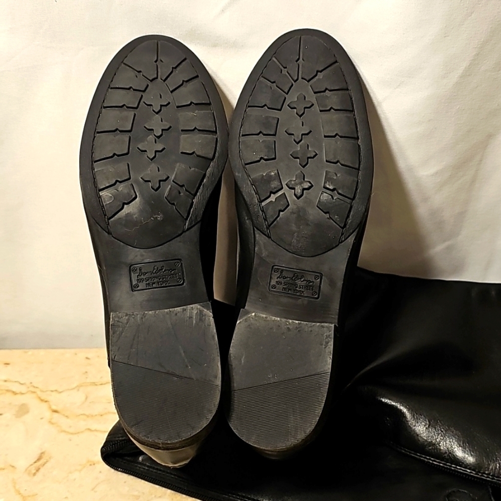 Sam Edelman Penny2 Black Soft Leather Equestrian Riding Boots Size 8M - Picture 6 of 9